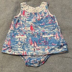 Lilly Pulitzer Sailboat Baby Dress